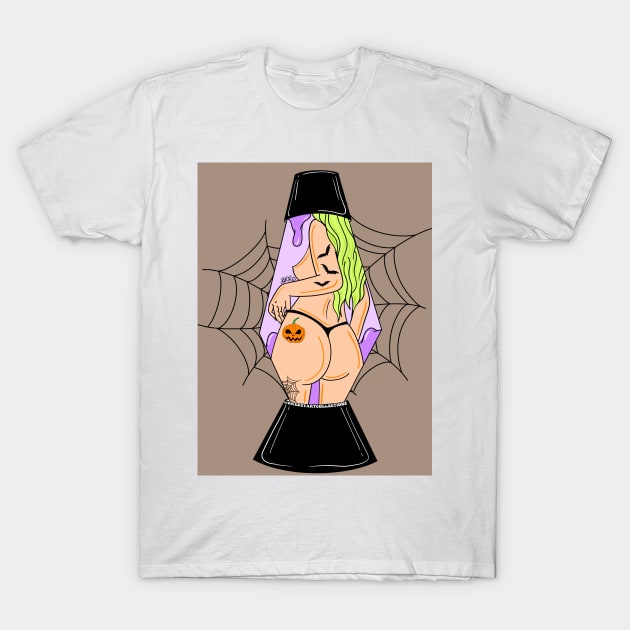 Spooky Booty Lava Lamp T-Shirt by BreezyArtCollections 